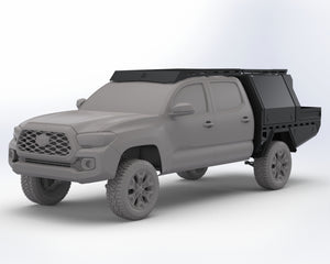 Overland flatbed, mid-size truck, short box